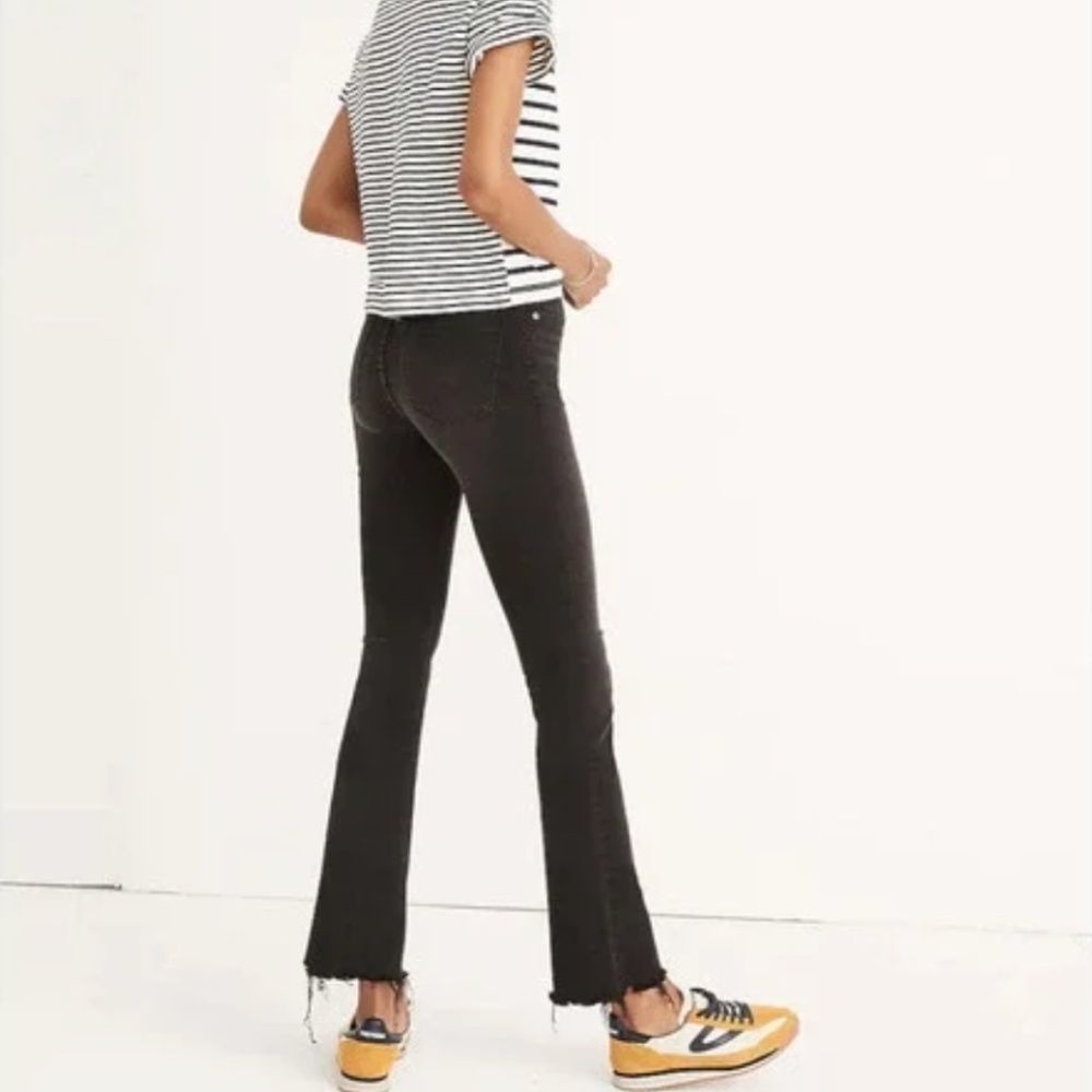 MADEWELL Cali Demi-Boot Jeans in Berkeley Black: Chewed-Hem Edition // 29